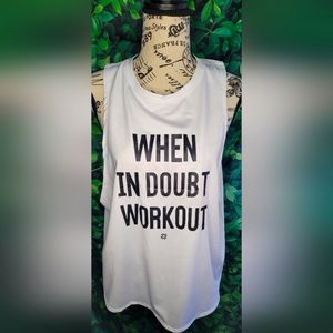 When In Doubt Workout - sleeveless workout tank